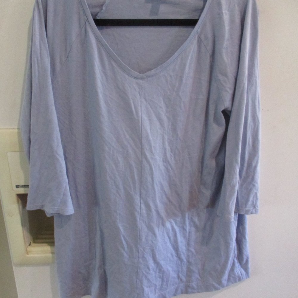 Pure J. JILL Blue Tunic Tee Top knit M